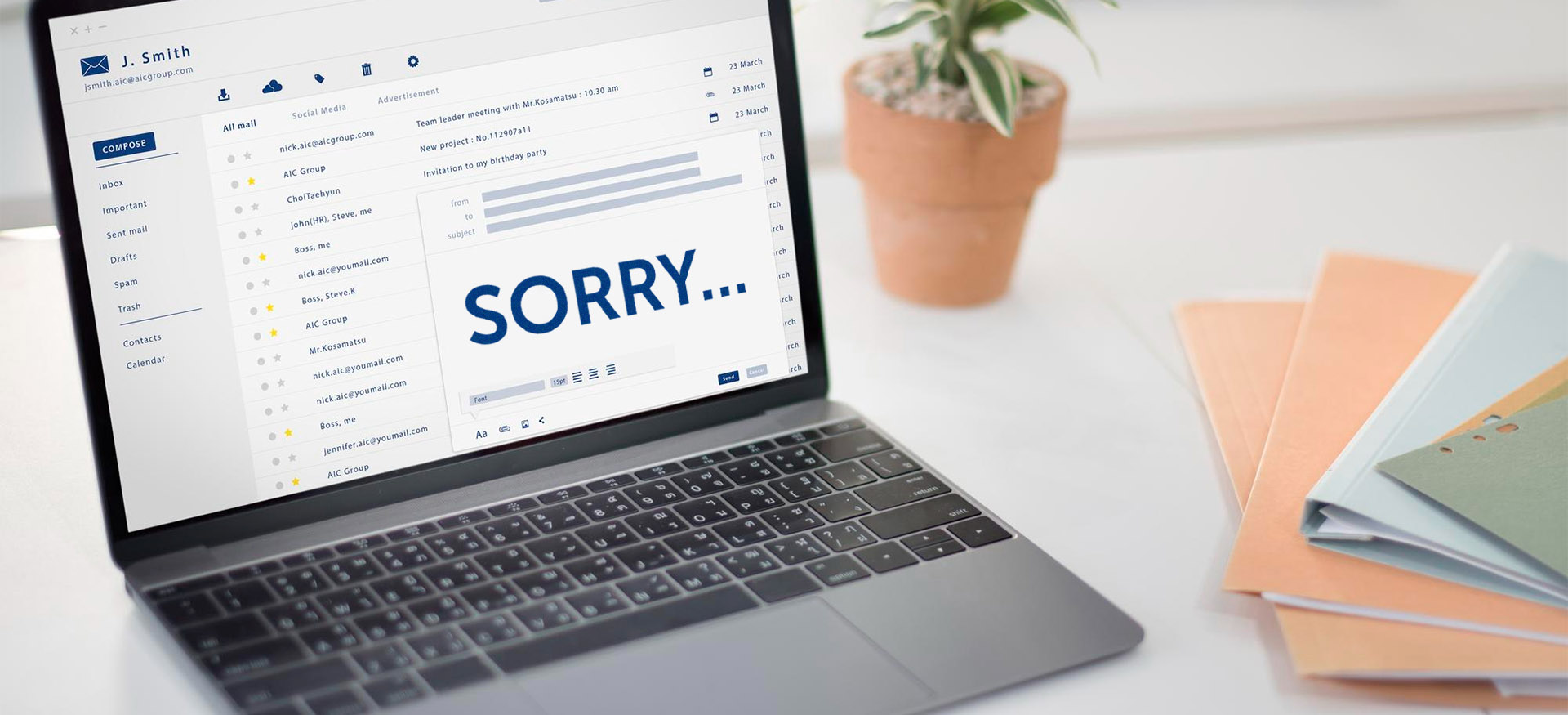 Как извиниться на английском в деловом письме?